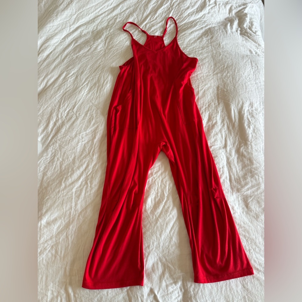Women's Red Jumpsuit